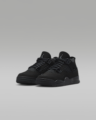Jordan 4 Retro 'Black Cat' Younger Kids' Shoes. Nike SG